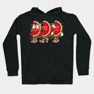 Watermelon Griddy Dance Funny Christmas In July Hoodie